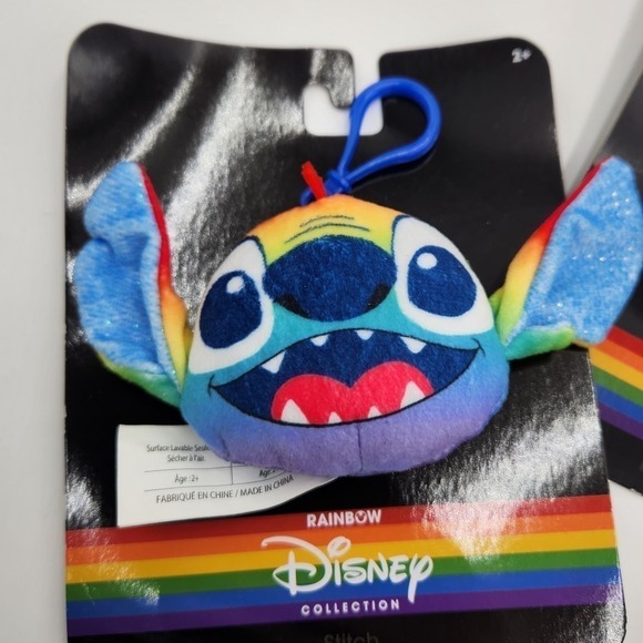 Set Of Three
Disney 
Rainbow Collection 
Minnie Mouse Plush
Mickey Mouse
Stitch - Picture 2 of 5